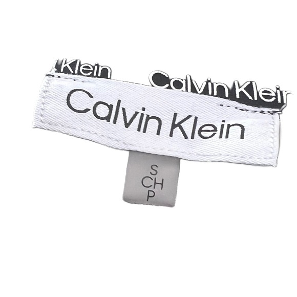 Calvin klein logo crew neck black white womens small lightweight sweatshirt - Picture 4 of 5